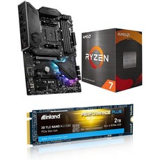 INDRAL Micro Center AMD Ryzen 75700X 데스크톱 프로세서 번들MSI MPG B550 게이밍 플러스 ATX 마더보드 및 - 라이젠75700x