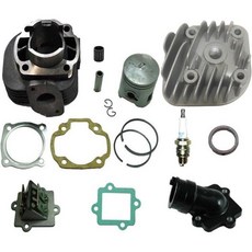 OBPD 알파 스포츠 이톤 폴라리스 2 스트로크 50cc ATV & 스쿠터 엔진 리빌드 실린더 탑 엔드 키트, OBPD 알파 스포츠, 이톤, 폴라리스 2 스트로크 5, 1개