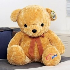 제이팩토리 어린이 생일 디자인 동글이 10만원대 선물 곰인형 오렌지 대형 80cm E-1737481