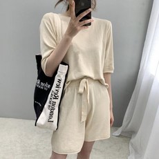 니트반바지세트