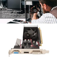 Radeon HD6450 그래픽 카드 64비트 3600MHz 2GB DDR3 4K 비디오 카드 업그레이드 컴퓨터 액세서리 HDML / DP DVI 데스크톱용.