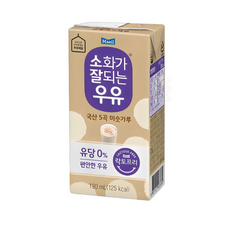매일유업 소화가 잘되는 우유 5곡 미숫가루, 190ml, 6개