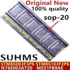 100% N76E003AT20 MS51FB9AE STM8S003F3P6 sop-20 5 개, 한개옵션1, 03 N76E003AT20