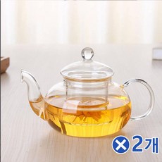 [2개 묶음할인]클래식 차우림 내열유리 티포트 700mlx2개 차포트 DSJA-123096 홍차티포트