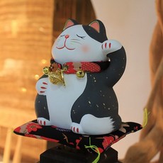 Japonês 6 Polegada maneki neko estátua gato sorte collectible estatueta feng shui carreira bem boa, A