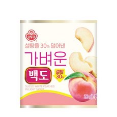 오뚜기 가벼운 백도 통조림, 12개, 280g