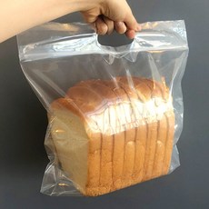 [소행섬] 무지 PE 손잡이 식빵봉투 30, 100매입