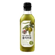 백설 스페인산 압착 올리브유, 500ml, 3개