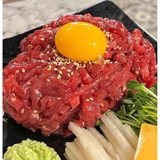 국내산 육회 육사시미 / 캠핑요리 생고기, 1개, 200g
