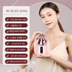얼굴스팀기 페이스스티머 안면스팀기 피부스티머 수분공급 안개 미스트 수분보충, [핑크빛 메디컬 뷰티 탑] 240ml