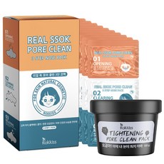 록키스 타이트닝 포어 클린 팩 150g
 록키스 리얼 쏙 포어 클린 3단 코팩 10매세트+ 록키스 타이트닝 포어 클린팩 10개