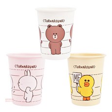 라인프렌즈 물컵 3p세트 200ml(프렌즈) 562000, 단일상품