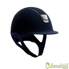 [SAMSHIELD] Shadowmatt Crystar Fabric 샘쉴드 승마헬멧, 57, 블랙, 1개