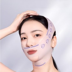 [1+1] SIFT 프리미엄 V라인 리프팅밴드 이중턱 방지, 2개, 내츄럴핑크