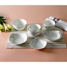  행남자기 드림플라워 반상기8p(2인) 본차이나 