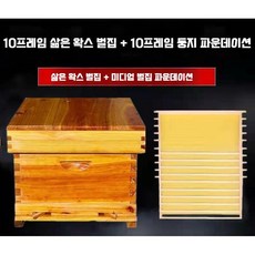 벌통 토종 상자 양봉틀 원목 채집기 벌집상자 사각 토종벌통, 1개