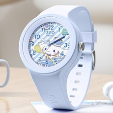 (정품)산리오 야광밴드 시계 9종 케이스포함 시계선물 학생시계 여성시계 야광시침 생활방수