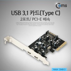 USB3.1 c타입 2포트 PCI 익스프레스 카드/SATA PC장착