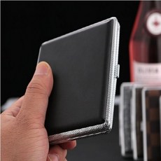 쭈월드 출장용 담배케이스 원터치 고급 가죽 클립형 선물용 파우치