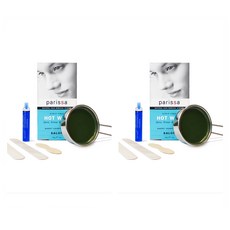 Parissa 페리샤 핫 하드 왁스 스트립 왁싱 키트 HOT (Hard) Wax Strip Hair removal waxing Kit 120g 2팩