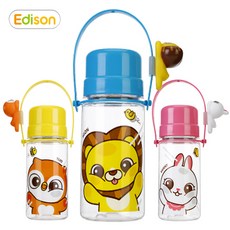 에디슨 프렌즈 맘편한 트라이탄 물병 //직접수정, 트라이탄물병-핑크토끼