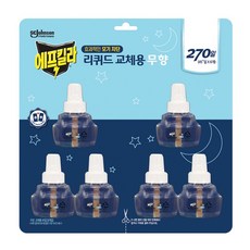 에프킬라 리퀴드 리필귤꽃향 45DAYSX6개, 33ml, 1세트