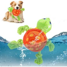 SCENEREAL Dog Water Toy for Small Medium Dogs Dog Float Toys Interactive Floating Pool Toys Turtle, Orange Turtle (1 PCS), 1개