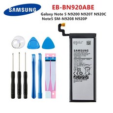 SAMSUNG Orginal EB-BN920ABE 삼성 Galaxy Note 5 용 3000mAh 배터리 N9200 N920T N920C N920P Note5 SM-N9, 한개옵션0