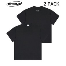 그레일즈반팔티 남성반소매무지티셔츠 2PACK 블랙 AT719