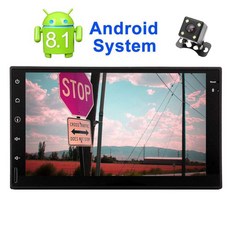 헤드 유닛 wifi/usb/rds/fm/am 더블 2 din 7 인치 안드로이드 8.1 헤드 유닛 autoradio 쿼드 코어 2 gb ram + 16 gb rom 용량 성 터치, No camera
