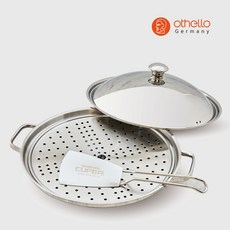 쿠퍼 오델로 짜글이 스텐팬 30cm+찜판+팔랑이 뒤집개 SET, 단일사이즈
