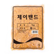 하나제이 노란고무줄 1kg 70 x 1.3mm 제이밴드, 1개