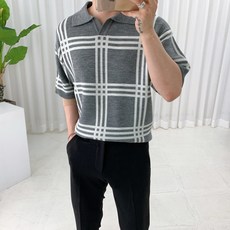 남자오픈카라반팔니트