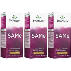 스완슨 SAMe S 아데노실 메티오닌 200mg 60정 3개팩, 3개