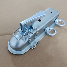 견인볼 크롬 히치 견인장치 캠핑 직경 볼 액세서리 캐러밴 후크 도금 스틸 자동차 부품, B. 1호볼커버+2아이너트+분리방지래치, 1개