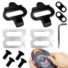 2쌍의 자전거 클릿 시마노 MTB SPD 페달(SH51)호환 스패너 부착 남녀 산악용 자전거 슈즈 자전거 클릿 세트 산악 자전거 및 실내 자전거용, 1개 쌍의 자전거 클릿 시마노 MTB SPD 페달(SH51)호환 스패너 부착 남녀 산악용 자전거 슈즈 자전거 클릿 세트 산악 자전거 및 실내 자전거용