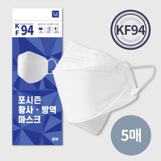 [포시즌] KF94 마스크 개별포장 대형 5매, 단품