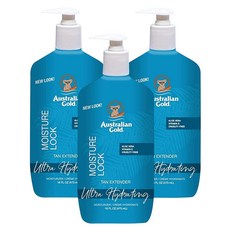 Australian Gold Moist Lock 탠 익스텐더 473.2ml(16온스) 펌프 (3팩), Australian Gold Moist Lock 탠 익, 3개, 473ml