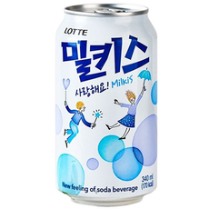 밀키스 탄산음료, 340ml, 96개