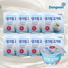 동원 F&B 소와나무 생크림 요거트 85g, 32개