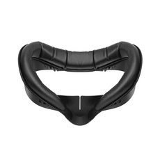키위 디자인 KIWI design V4 블랙 가죽 얼굴 인터페이스 퀘스트 3S 전용 VR 안면폼 커버 환기형 디자인 빛샘 방지 악세사리 (퀘스트3 불가 ), 1개, Q2-5P