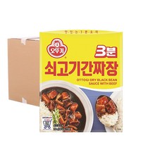 오뚜기 3분 쇠고기 간 짜장 200g 24입 (박스) 즉석, 24개