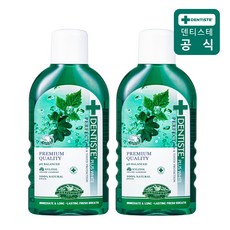 덴티스테 내츄럴 오랄린스, 450ml, 2개