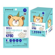 웰킵스 뉴스마트 황사마스크 KF80 초소형, 150개, 1개입