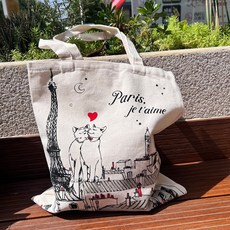 프랑스 파리 여행 기념 에코백
