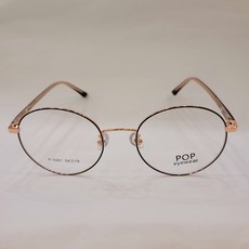 동그리 안경 남자 여자 안경테 블랙로즈골드동글이 콤비 POP 6261 54