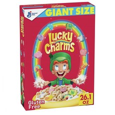 Lucky Charms 럭키참 대용량 마시멜로우 시리얼 26.1oz (740g) 2팩, 단일상품