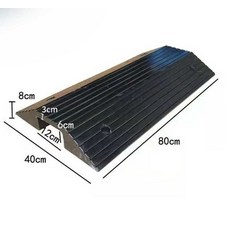 전선 보호 덮개 문턱 경사로 케이블 고무 보호 가리개 스텝 패드, 1개, 18.슬롯7x7cmW형고무
