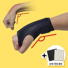 바디숨 단단한 고정 팔목 지지 손목 보호대, 오른쪽, 1개