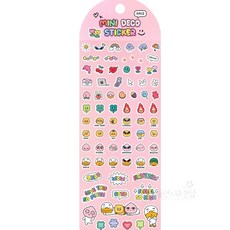 울언니추천샵 카카오 세이치즈 미니 데코 스티커 2P 세트 핑크 핸드폰스티커, 1개